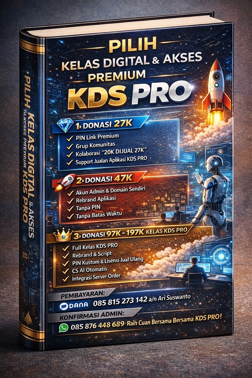 PAKET 3 👑 3️⃣ DONASI 197K (KELAS KDS PRO 2)