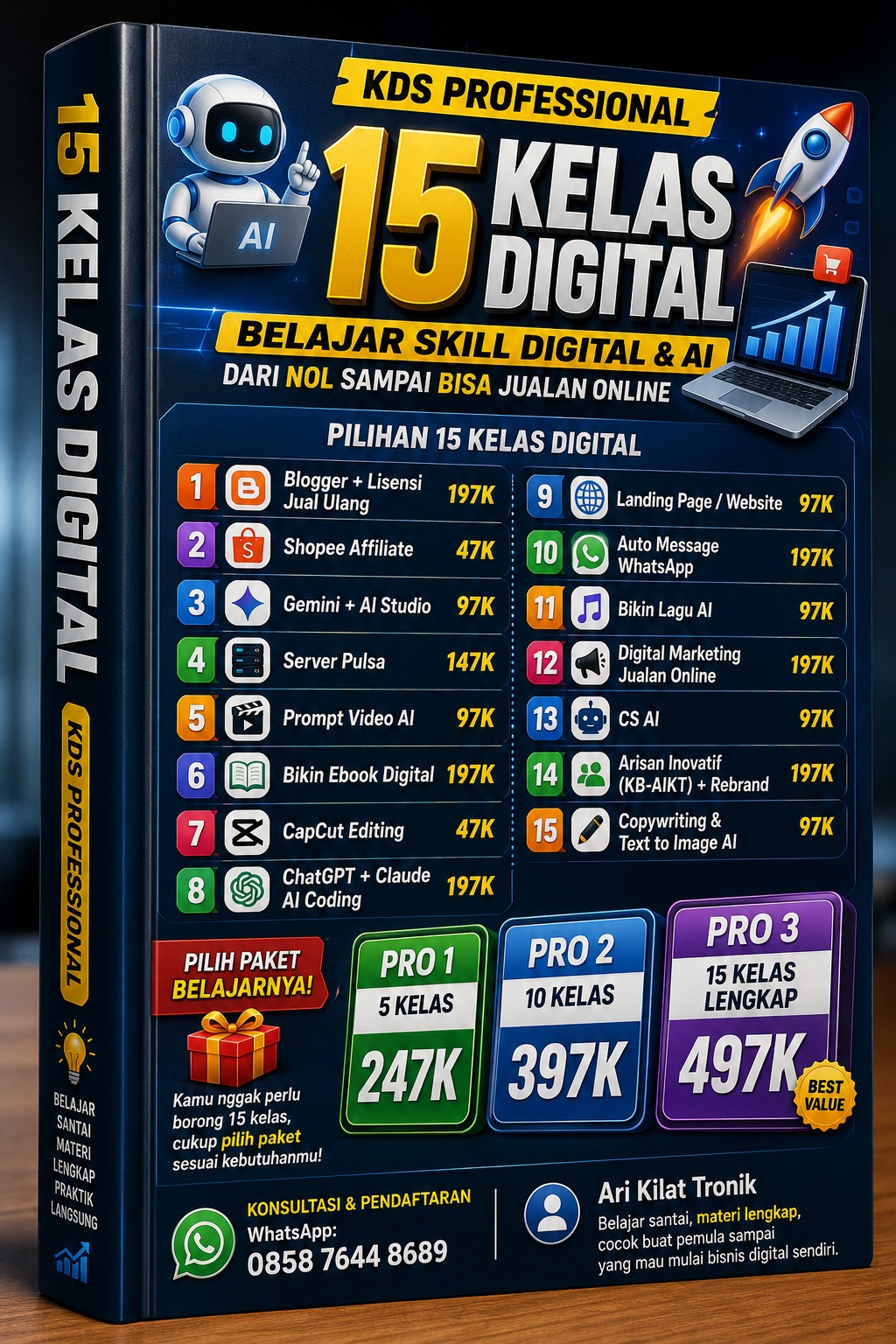👉 PRO 3 (15 Kelas Lengkap) — 497K